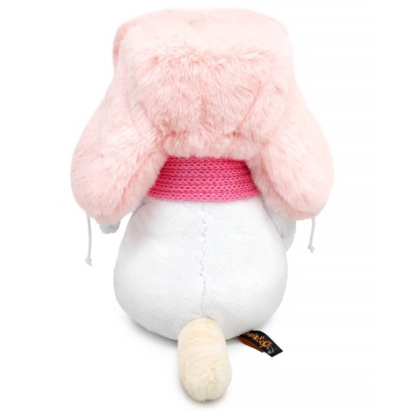 Soft toy "Lee" in a fur hat and scarf, 24 cm LK24-166-2