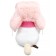 Soft toy "Lee" in a fur hat and scarf, 24 cm LK24-166