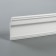 Ceiling skirting board 08019E, white 80x30x2000 mm