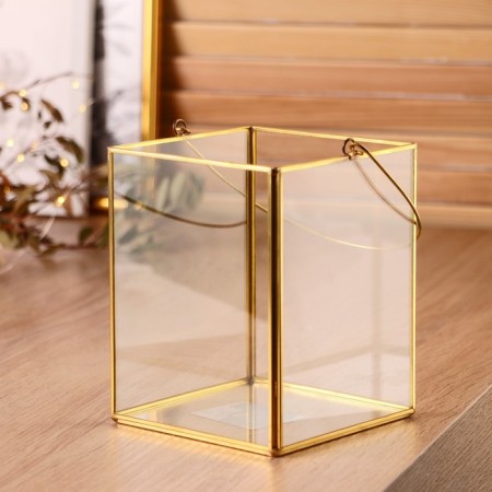 Florarium frame "Square, with a pen" 12x12x15 cm-1