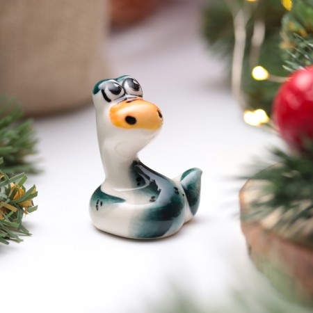 Souvenir "snake button", gzhel, color, 4 cm