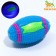 Dog ball glowing with a squirrel "Rugby", TPR, 7 cm, blue