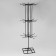 Turntable, 3 tiers of 8 hooks, 20 × 20 × 61, black color