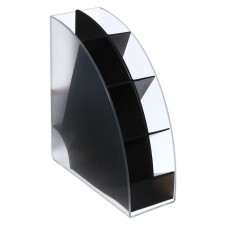 Organizer-stand table, DEVENTE. FAN, 155 x 176 x 68 mm, plastic, black
