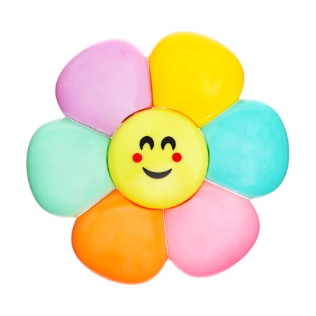 A set of markers of textbooks 6 colors, flower, in a package