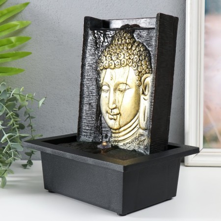 The desktop fountain from the network, backlight "Buddha image on the wall" 21.5x17x27.5 cm-2