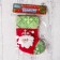 A toe for gifts "Night before Christmas" 13*17.5 cm, Santa Claus, red-green