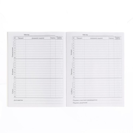 Diary for grade 1-11, in a soft cover, 48 liters, gravity farz-3