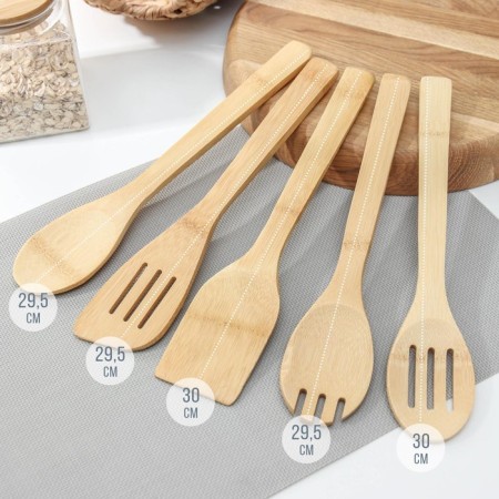 A set of culinary shoulder blades, 31 cm, 5 pcs, bamboo-4