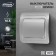 Luazon Lighting "Orion" switch, 10 A, 1 key, hidden, silver