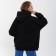 Female sweatshirt, black color, size 42-46 (One size)