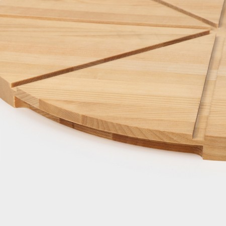 Pizza board with hidden handles of Adelica "Italiano", D = 40 cm, birch-9