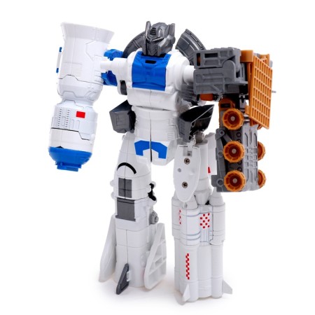 Rocket robot is transformed with metal elements-5