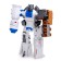 Rocket robot is transformed with metal elements
