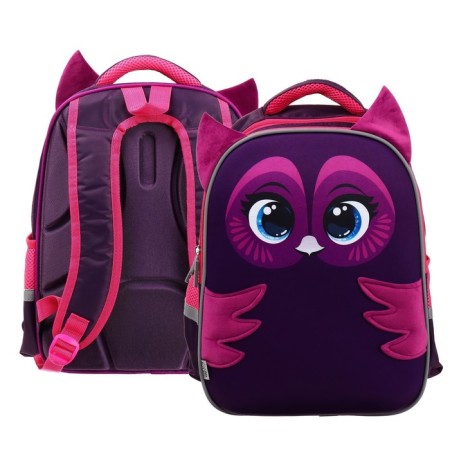 Backpack backpack Calligrata, 39x30x14 cm, "owl", for girls-5