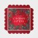 Box for confectionery products with PVC Bright holiday lid, 21 x 21 x 3 cm, new year