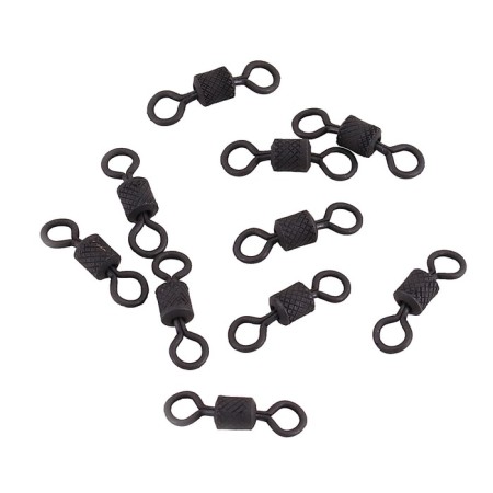 The Namazu Pro Rolling Ribbed Swivel, Brass, Carbon, Test-35 kg, packaging 10 pcs.-2