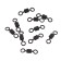 The Namazu Pro Rolling Ribbed Swivel, Brass, Carbon, Test-35 kg, packaging 10 pcs.