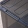 Storage container with a KIP lid, 15.5 l, 37.5 × 28.5 × 23 cm, black color is transparent