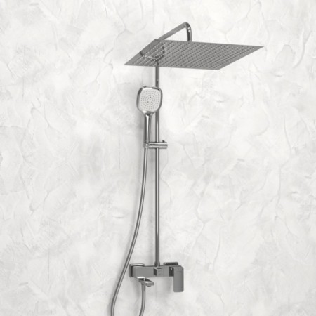 Show system Wasserkraft a177.119.065.087.ch, tropical shower, shower, chrome-1