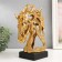 Souvenir Polystone Bust "Head of a horse - openwork" gold 9.7x19x26 cm