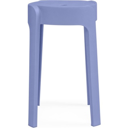 Stool BOVEL Plastic, blue 36x36x45 cm-1