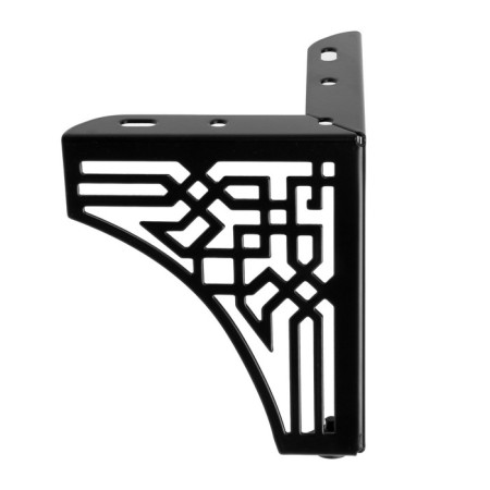Furniture support cappio carved OP01, h = 130 mm.10.5*10.5, matte black color-1
