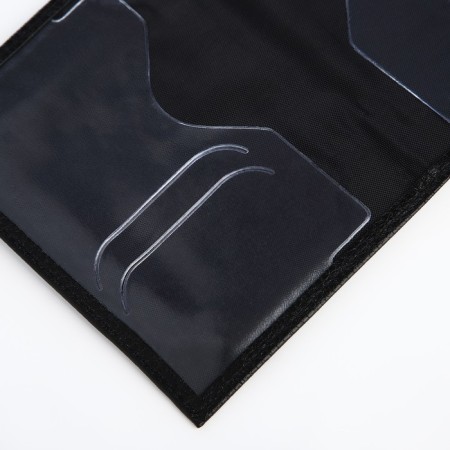 Cover for passport, black color-5