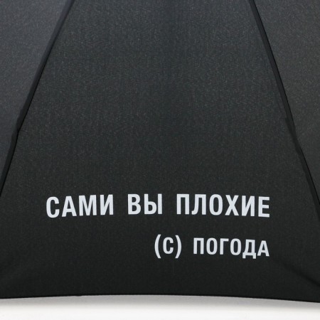 Mechanical feminine umbrella "You are bad", 8 spokes, d = 95 cm, black color-4