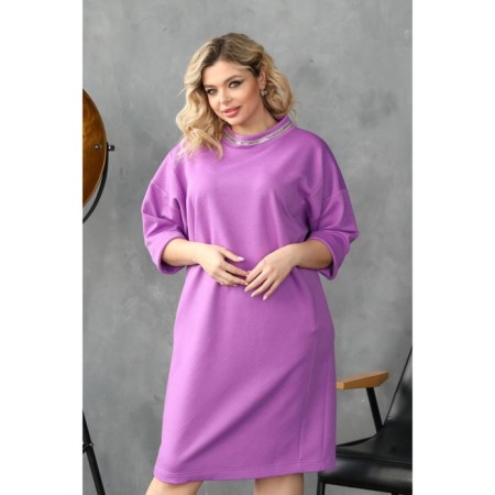 Female dress, size 56, purple color-11