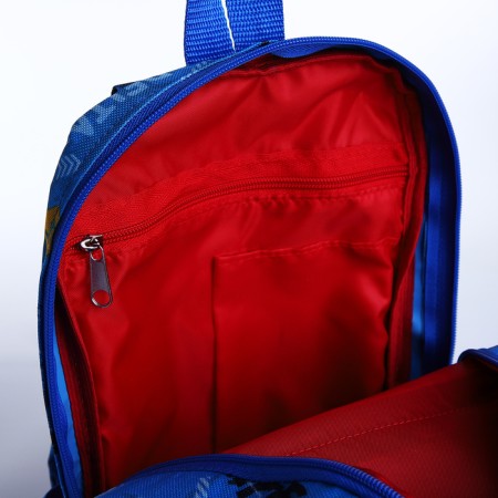 Baby backpack on lightning, 2 outer pockets, blue color-3