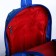 Baby backpack on lightning, 2 outer pockets, blue color