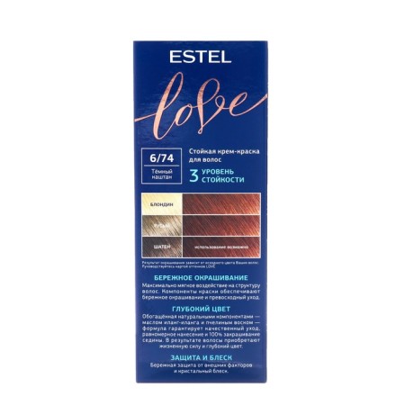 Persistent Hair Cream Estel Love dark chestnut-3