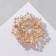 Brooch "Flower" multi -layer with pearls, the color is white in gold