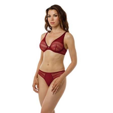 Women's bras of Lengy, size 70d, color red rumba-3