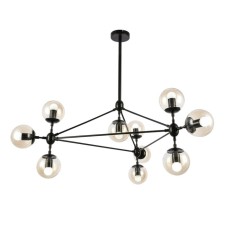 Ceiling EVOLUCE lamp. Sle154903-10. Lacotta. 10x40 watts, E27, 100x100x120 cm, black color