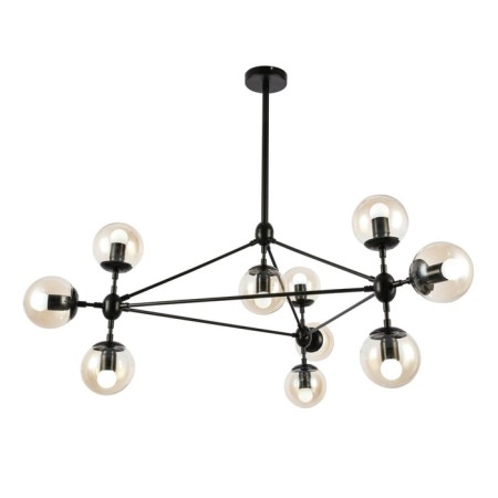 Ceiling EVOLUCE lamp. Sle154903-10. Lacotta. 10x40 watts, E27, 100x100x120 cm, black color