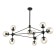 Ceiling EVOLUCE lamp. Sle154903-10. Lacotta. 10x40 watts, E27, 100x100x120 cm, black color