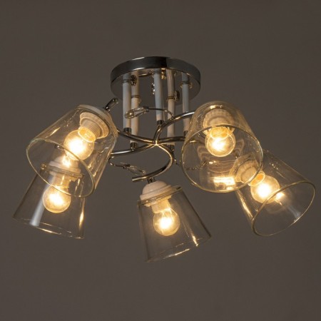 Aisha chandelier 5he27 40W chrome 58x58x27 cm Bayerlux-2