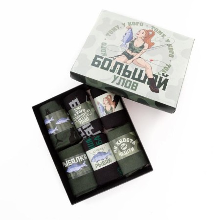 A set of men's socks KAFTAN "Big catch" 6 pairs, rr 41-44 (26-29 cm)
