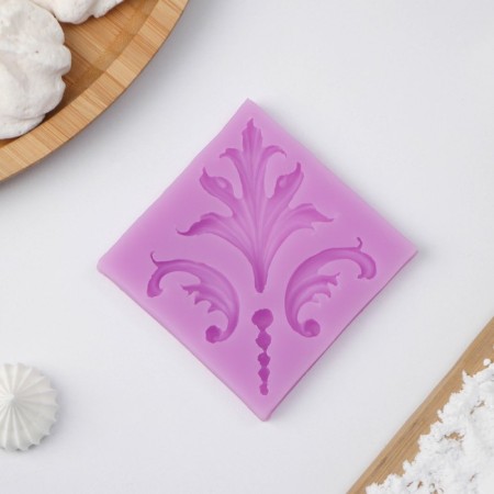 Mold "curls", silicone, 6.5 × 0.7 cm, color mix-5
