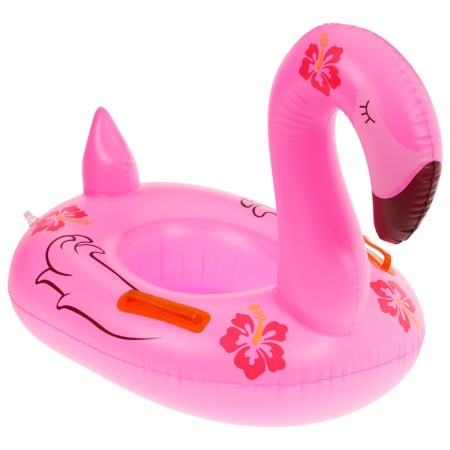 Flamingo sailing raft, 72 x 60 cm, pink color-3