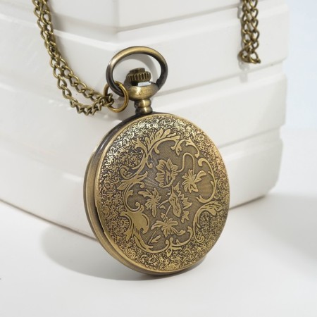 Pocket quartz clock "Roman numbers", on a chain of 80 cm-2