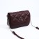 Richet bag on a magnet, outer pocket, long belt, burgundy color