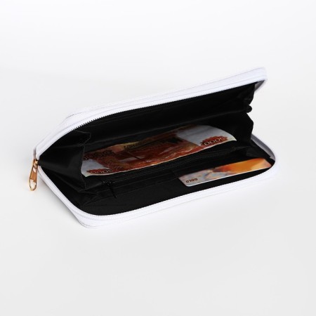 Women's wallet with lightning, white color-3