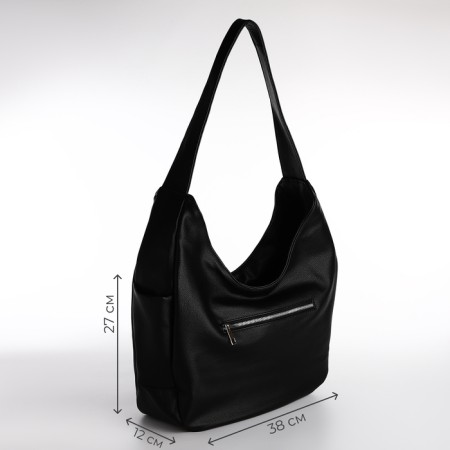 Female bag Textura, bag, large size, black color-1