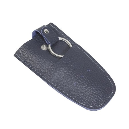 Key on the button, length 11.5 cm, blue color