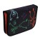 Penal 3 sections, tab inside, 140 x 210 x 40 mm, fabric, calligrata top Block "Skeletics"