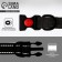 A collar with a nylon lining with a fastx 2 cm, black