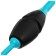 Bulavs for rhythmic gymnastics inserted indigo, 41 cm, blue/black color